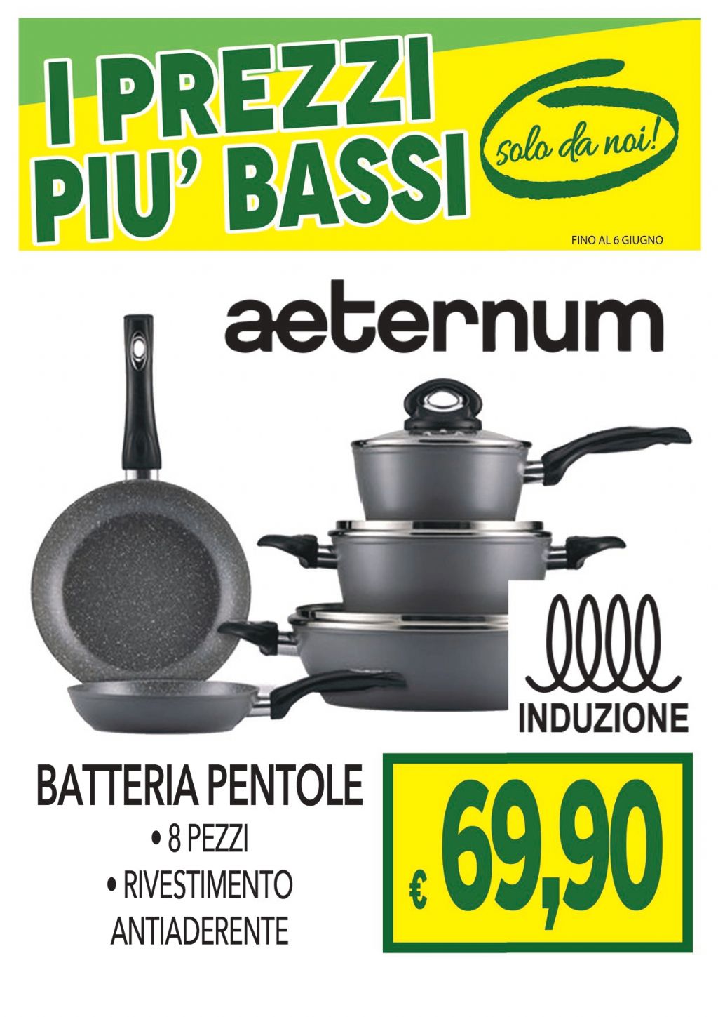 BATTERIA PENTOLE AETERNUM 8PZ